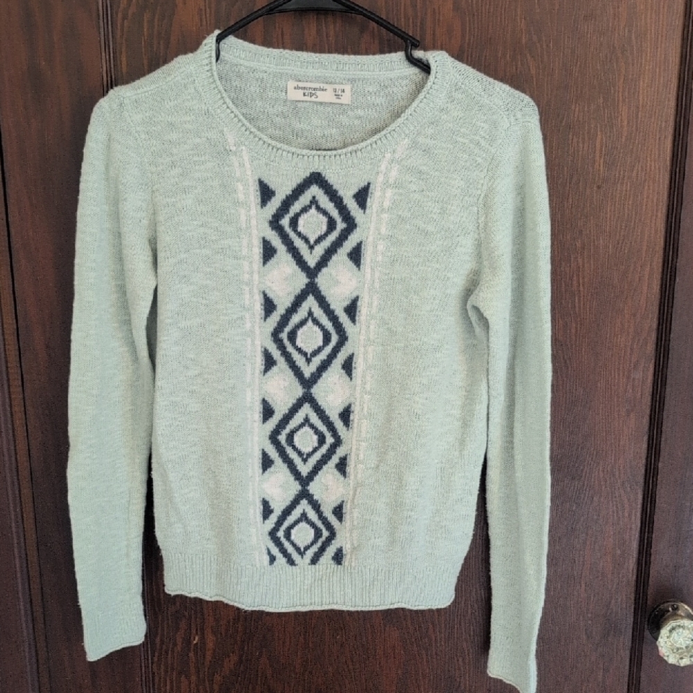 Abercrombie Kids Turquoise Lightweight Knit Sweater Size 13/14